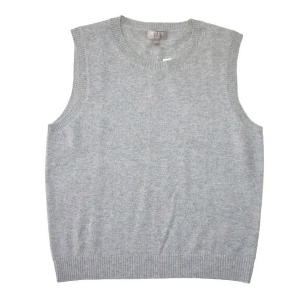 J. Crew Cashmere Light Gray Vest